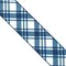 Designer's Shop WR 63-5218 2.5” x 10 yard Holiday Blue and White plaid wired edge ribbons
